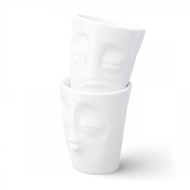 Набір із двох чашок Tassen «Поцілунок і Гальмо», 350 мл