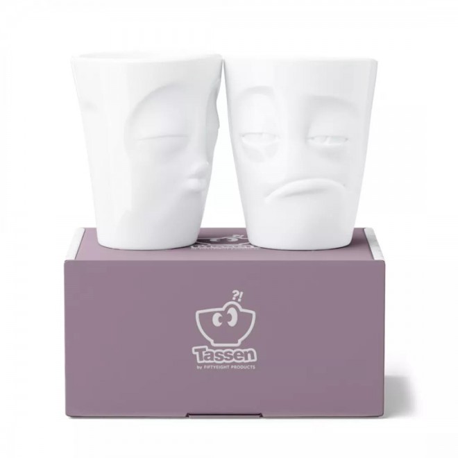 Набір із двох чашок Tassen «Поцілунок і Гальмо», 350 мл