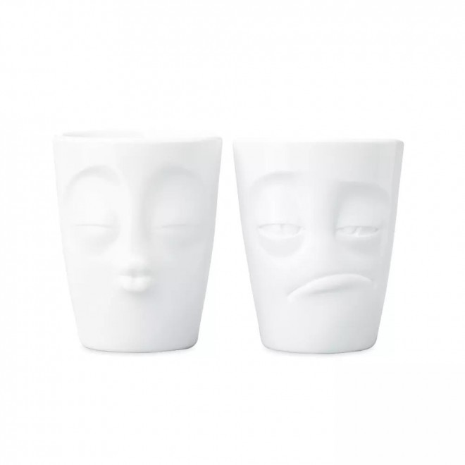 Набір із двох чашок Tassen «Поцілунок і Гальмо», 350 мл