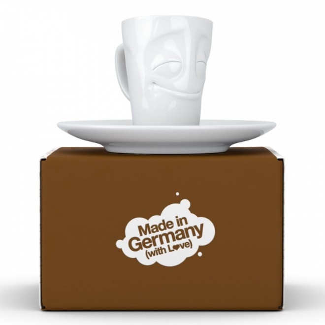 Чашка с блюдцем Tassen Espresso "Благодарю", 80 мл Чашка с блюдцем Tassen Espresso "Благодарю", 80 мл