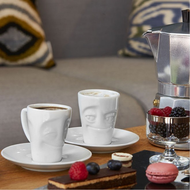 Чашка с блюдцем Tassen Espresso "Благодарю", 80 мл Чашка с блюдцем Tassen Espresso "Благодарю", 80 мл